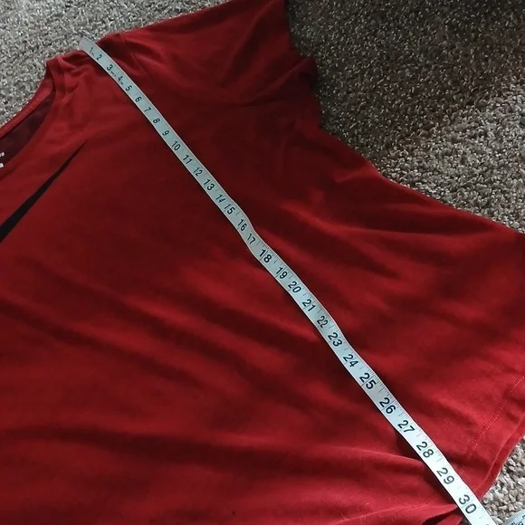 Nike dri-fit red logo tee shirt size 2XL - Picture 10 of 11